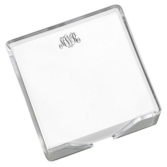 Classic Monogram Memo Square with Holder